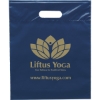 Promotional Die Cut Handle Bag - 12W x 15H x 3 - Flexo Ink Print Navy Blue FX20DIC1215