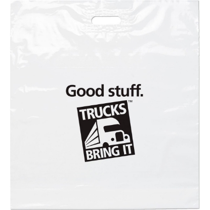 Promotional Die Cut Handle Bag - 22W x 24H x 5 - Flexo Ink Print with Logo FX20DIC2224