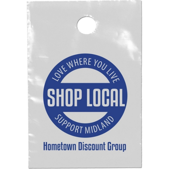 Promotional Doorknob Bag - 9 1/2W x 14H - Flexo Ink Print with Logo FX20DOO0914