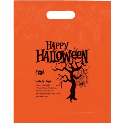 Promotional Orange Die Cut - Happy Halloween - Flexo Ink Print with Logo FX20HAH1215