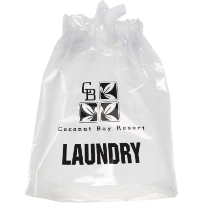 Promotional Poly-Draw Bag - 9 1/2W x 12H - Flexo Ink Print with Logo FX20POD0912