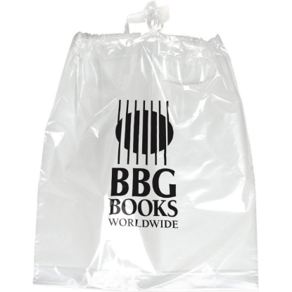 Custom Poly-Draw Bag - 15W x 19H x 3 - Flexo Ink Print with Logo FX20POD1519