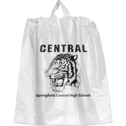 Promotional Poly-Draw Bag - 18W x 20H x 4 - Flexo Ink Print with Logo FX20POD1820