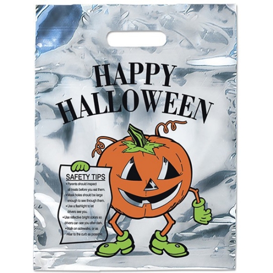 Promotional Sliver Reflective Pumpkin - Flexo Ink Print with Logo FX20REP1115