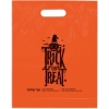 Promotional Orange Die Cut Handle - Trick or Treat - Flexo Ink Print with Logo FX20TRO1215
