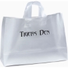 Promotional Saturn - Frosted Shopper - Flexo Ink Print with Logo FX21FRS1612
