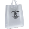 Promotional Jupiter - Frosted Shopper - Flexo Ink Print Frosted Clear FX21FRS1619
