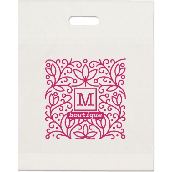 Promotional Eco Die Cut Handle Bag - 15W x 19H x 3 - Flexo Ink Print with Logo FX23ECD1519