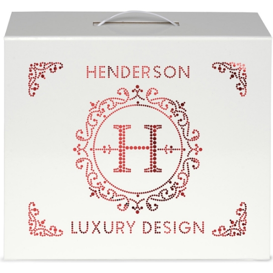 Custom Shelly - Magnetic Gift Box with Handle - Sparkle with Logo SP13MAG1210