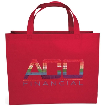 Custom Giant Saver™ - Budget Tote - Sparkle with Logo SP30BUS2117