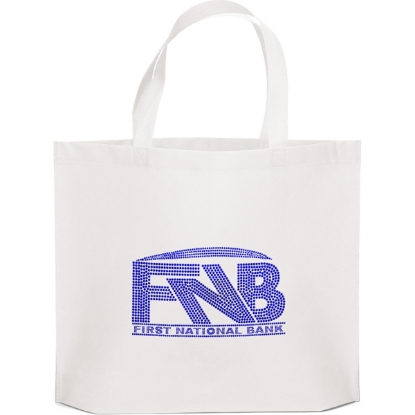 Custom Thrifty™ - Budget Tote - Sparkle with Logo SP30BUT1915