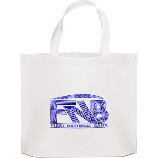 Custom Thrifty™ - Budget Tote - Sparkle with Logo SP30BUT1915