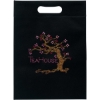 Promotional 10W x 14H - Non-Woven Die Cut Bag - Sparkle Black SP30NOD1014