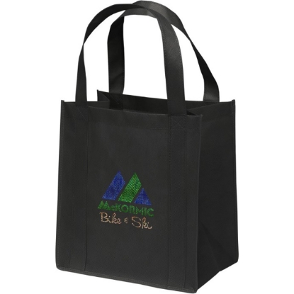 Custom Little Thunder®- Non-Woven Tote - Sparkle with Logo SP30THU1213