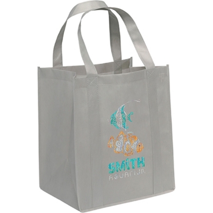 Custom Big Thunder® - Non-Woven Tote - Sparkle with Logo SP30THU1315