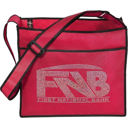 Custom Elite™- Non-Woven Tote - Sparkle with Logo SP30ULT1412