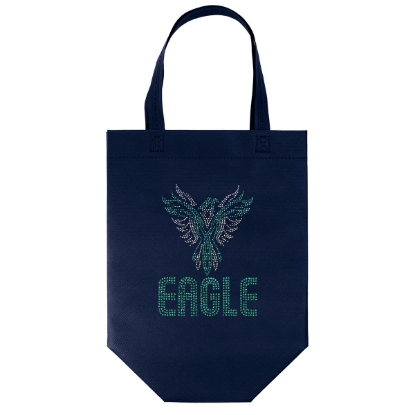 Custom Liberty™- USA Made Non-Woven Tote - Sparkle with Logo SP30USM1213