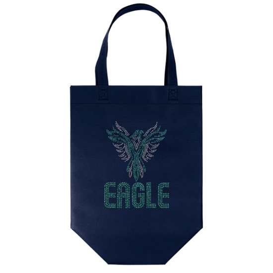 Custom Liberty™- USA Made Non-Woven Tote - Sparkle with Logo SP30USM1213