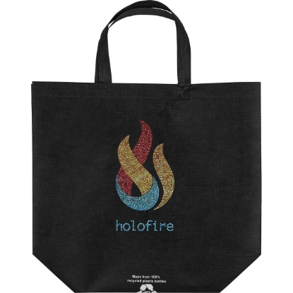 Custom Sea™- R-PET Non-Woven Totes - Sparkle with Logo SP31RPN1612