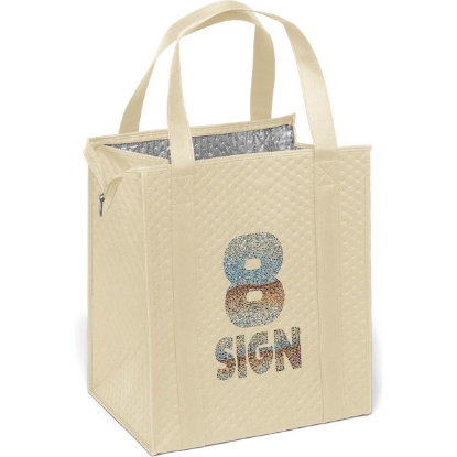 Custom Therm-O-Tote™ - Insulated Bag - Sparkle with Logo SP34THE1315