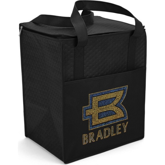 Custom Therm-O Super Tote™ - Insulated Bag - Sparkle with Logo SP34THF1315