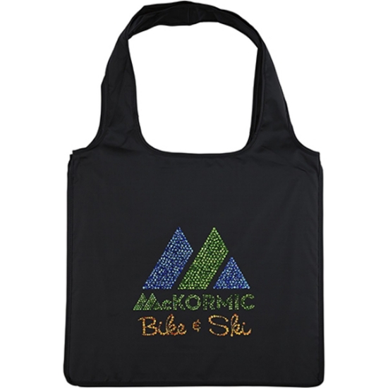 Custom Adventure™- Polyester Tote - Sparkle with Logo SP45ADV1614