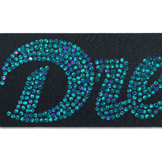 Custom 2 Badge Satin Ribbon - 25yd Roll- Sparkle with Logo SP50BAR0225
