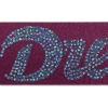 Promotional 2 Badge Satin Ribbon - 25yd Roll- Sparkle Burgundy Red SP50BAR0225