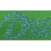Promotional 2 Badge Satin Ribbon - 50yd Roll- Sparkle Holiday Green SP50BAR0250