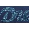 Promotional 2 Badge Satin Ribbon - 50yd Roll- Sparkle Navy Blue SP50BAR0250
