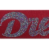 Promotional 2 Badge Satin Ribbon - 50yd Roll- Sparkle Red SP50BAR0250