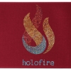 Promotional 12 Badge Satin Ribbon - 50yd Roll - Sparkle Red SP50BAR1250