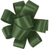 Promotional 1 Badge Satin Bow - Sparkle Holiday Green SP50BOW0104