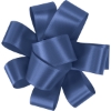 Promotional 1 Badge Satin Bow - Sparkle Royal Blue SP50BOW0104