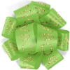Promotional 1½ Badge Satin Bow - Sparkle Holiday Green SP50BOW1506