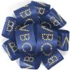 Promotional 1½ Badge Satin Bow - Sparkle Royal Blue SP50BOW1506