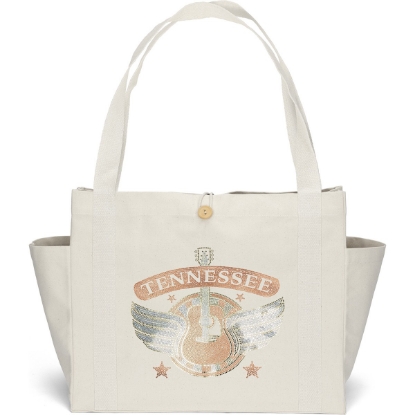 Custom Sandford™- Deluxe Canvas Tote - Sparkle with Logo SP80COT1815