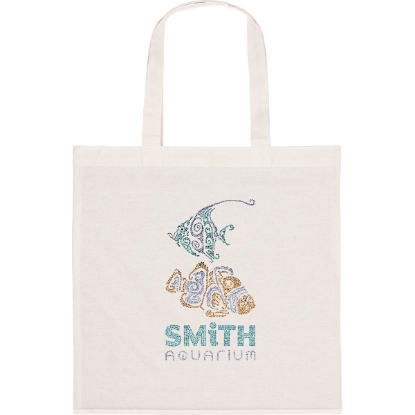 Custom Penny™- R-PET Poly-Cotton Tote - Sparkle with Logo SP82RPP1515