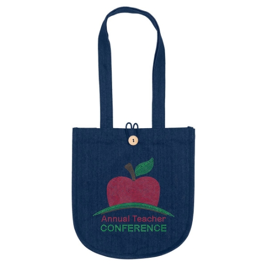 Custom MB™- Denim Tote - Sparkle with Logo SP83DET1213