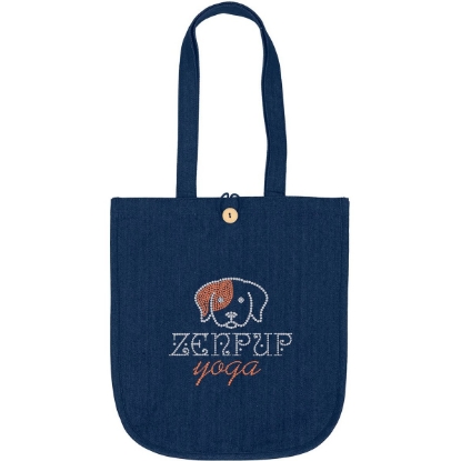 Custom Dan™- Denim Tote - Sparkle with Logo SP83DET1517