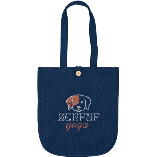 Custom Dan™- Denim Tote - Sparkle with Logo SP83DET1517