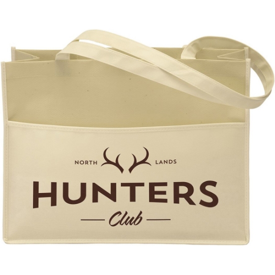 Custom Dunes™- Matte-Laminated Tote - Screen Print with Logo SS32MAL1612