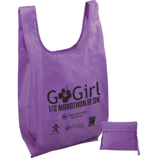 Custom T-PAC™- Polyester Tote - Screen Print with Logo SS40POT1223