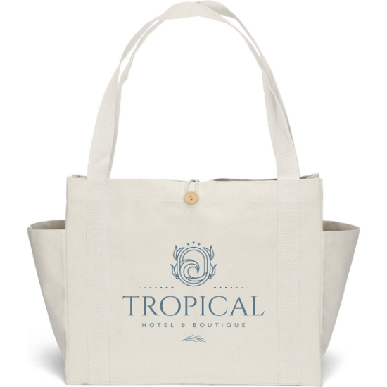 Custom Sandford™- Deluxe Canvas Tote - Screen Print with Logo SS80COT1815