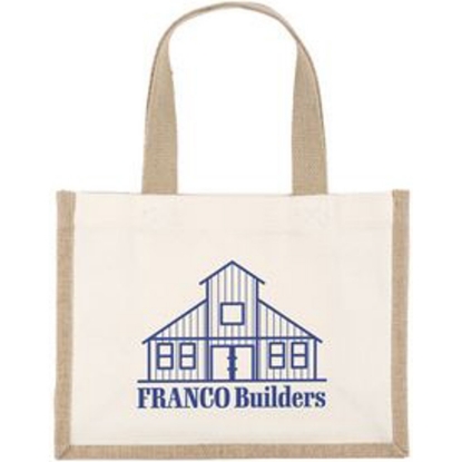 Custom Reyna™- Natural Tote - Screen Print with Logo SS81COJ1209