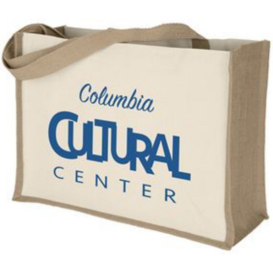 Custom Josephine™- Natural Tote - Screen Print with Logo SS81COJ1712