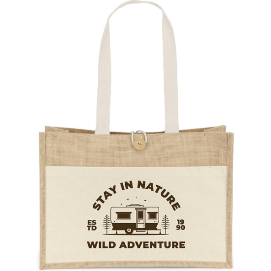Custom Riley™- Jute Tote - Screen Print with Logo SS81JUT1712