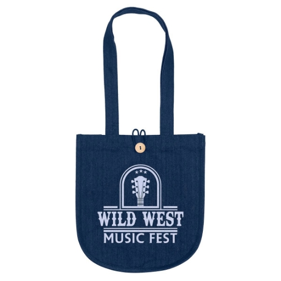 Custom MB™- Denim Tote - Screen Print with Logo SS83DET1213