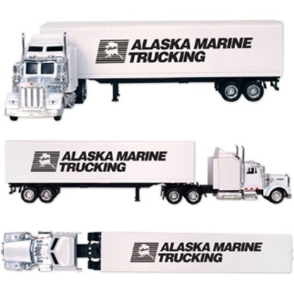 Custom Kenworth W900 Tractor Trailer Truck with Logo DC002X