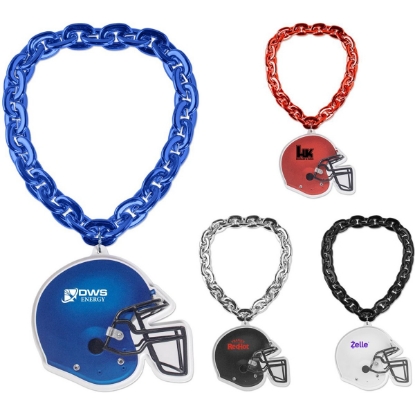 Custom Football Helmet EVA Medallion with Jumbo Chain with Logo EVAMED